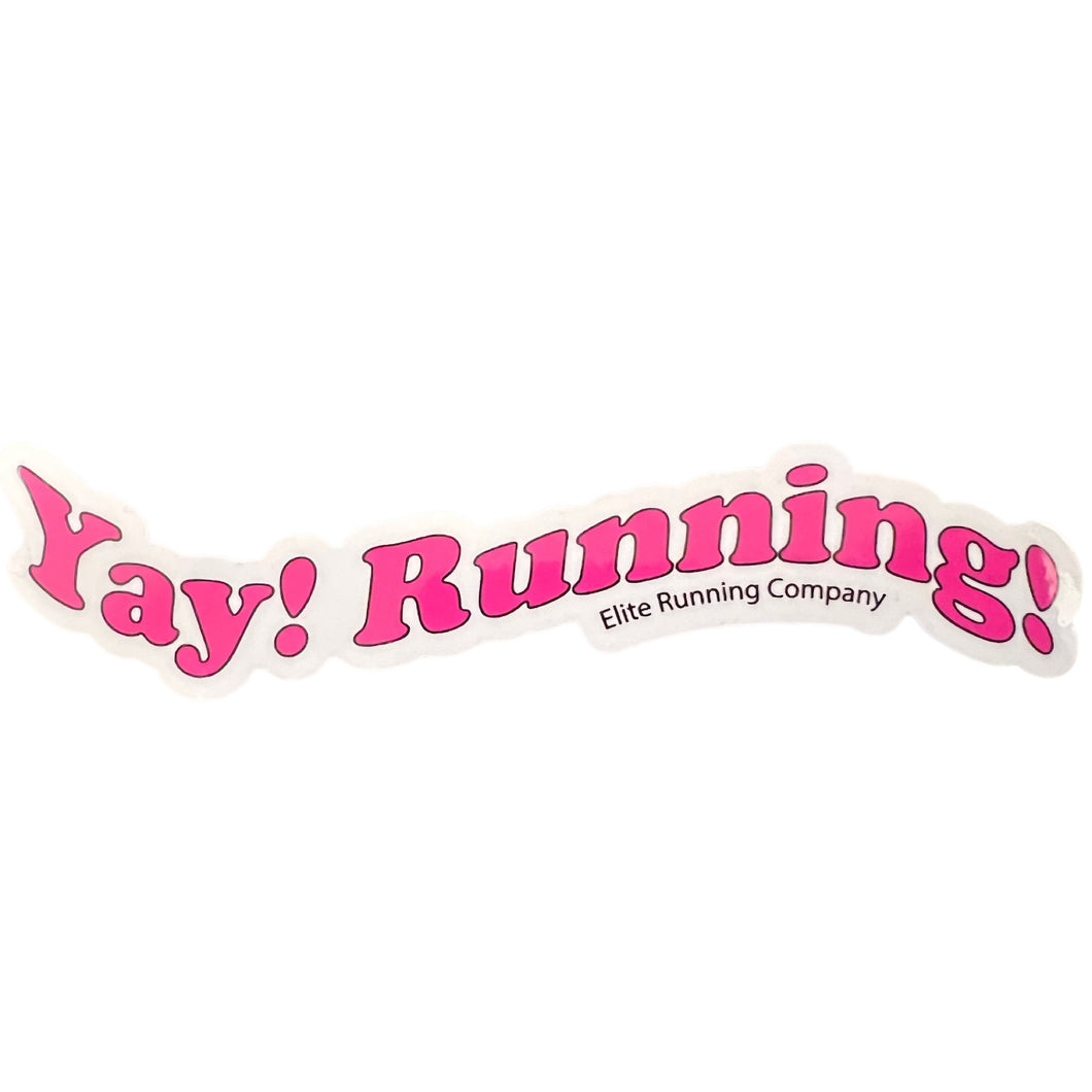 Yay! Running! - Sticker